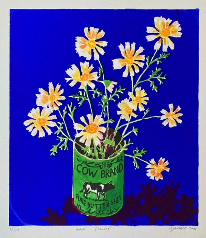 20: Ghee Flowers
Silk Screen over Digital print
15 of 40 2006
24 x 20.5 cm
£75