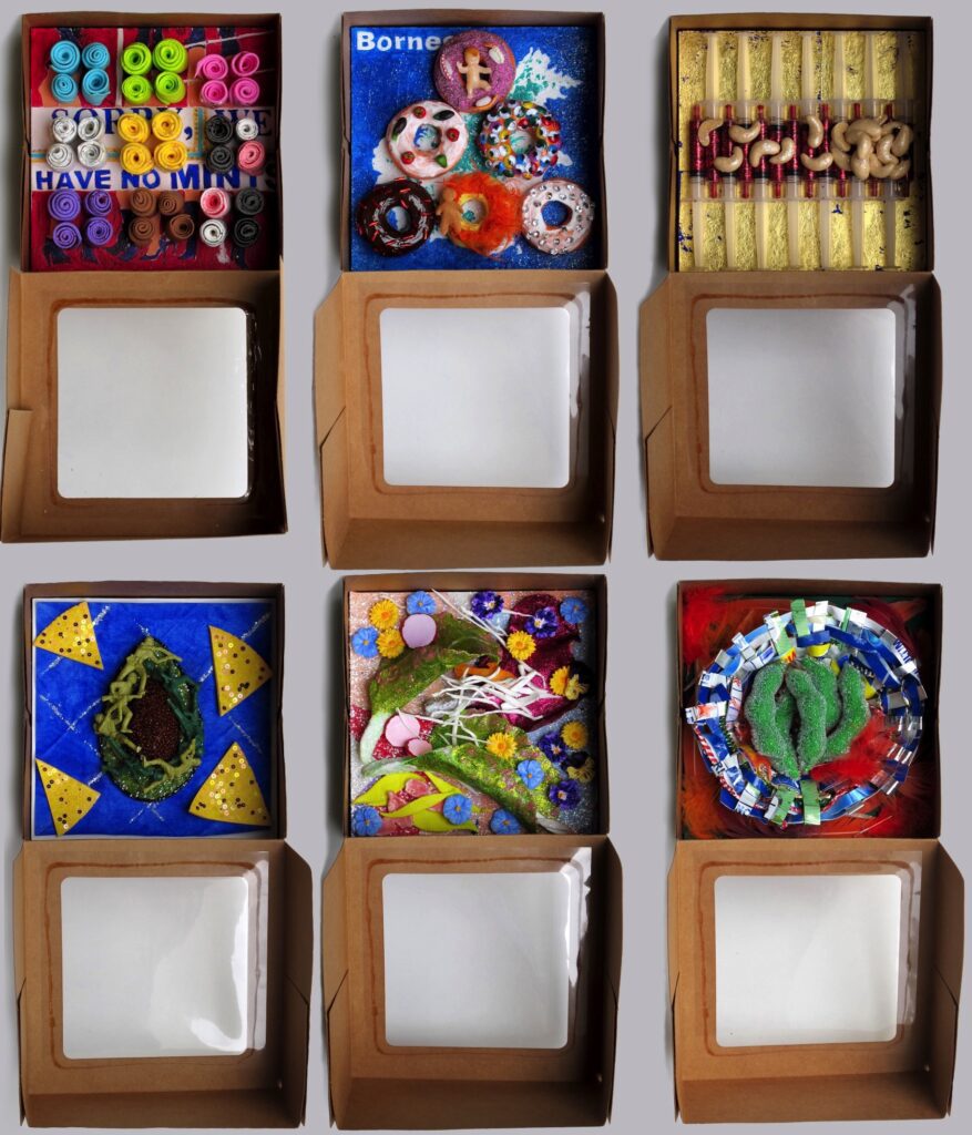 Eat The World, Lunch Boxes Instillation view